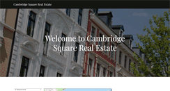 Desktop Screenshot of cambridgesquarerealestate.com